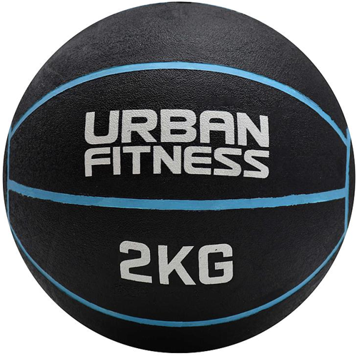 Urban Fitness medicijnbal blauw - 2kg trainingsbal fitness