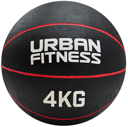 Urban Fitness medicijnbal rood - 4kg - fitnessbal voor krachttraining