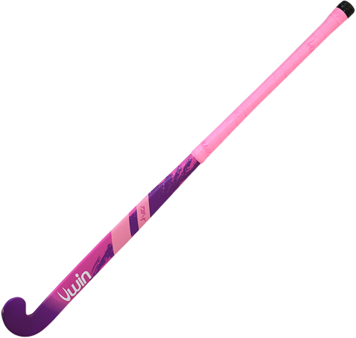 Uwin hockey stick TS-X hout roze-paars 36.5 inch voor kinderen