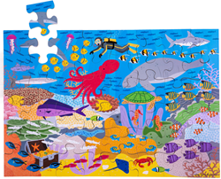 Bigjigs onder de zee vloer puzzel (48 stuk)
