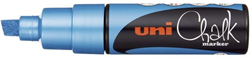 Uni-ball marqueur craie 8K bleu métallique - marqueur pour école et créativité