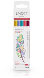 Uni-ball fineliner set 5 stuks Bright Boho - kleurrijke pennen