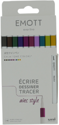 Uni-ball Fineliner set Calm Tone 10 stuks - creatieve stiften