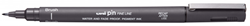 Uni-ball Fineliner Brush Pen Gris Foncé - Dessin et Lettrage