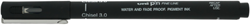 Uni-ball fineliner chisel 3,0 mm zwart - creatieve tekenpen