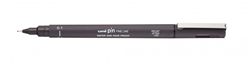 Uni-ball fineliner donkergrijs 0,1 mm - Tekenen en schrijven