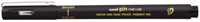 Uni-ball Fineliner Extra Fine Brush Zwart - Creatief Tekenen & Letteren
