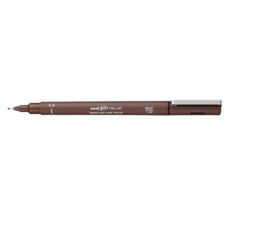 Uni-ball Fineliner Sépia 0,1 mm - Stylo de dessin Uni Pin pour artistes