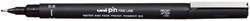 Uni-ball fineliner zwarte tekenpen 0,6 mm waterbestendig