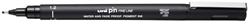 Uni-ball fineliner zwart 1,2 mm - Uni Pin tekenpen