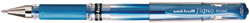 Uni-ball gelpen blauw brede punt 1 mm waterresistant schrijfplezier