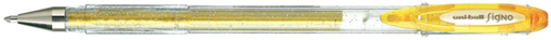 Uni-ball gelpen glitter goud - creatieve schrijfaccessoire voor kinderen