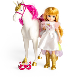 Lottie poupée licorne set déguisement jouet magique