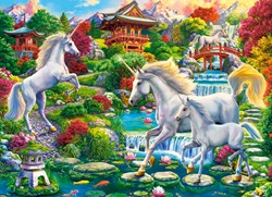 Castorland puzzle Unicorn Garden - 300 pièces puzzle enfant licorne