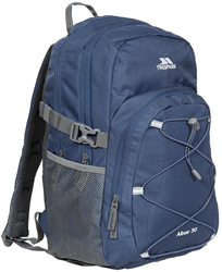 Trespass sac à dos 30L - Albus bleu marine/blanc - sac sportif pour école et plein air