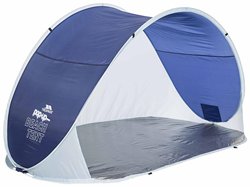 Trespass tente de plage pop-up bleue - protection UV SPF50 imperméable