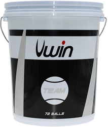 Uwin Team Tennis Balls - Bucket of 72 balls -  - 72 Ball Bucket