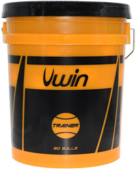 Uwin balles de tennis trainer - seau de 60 balles pour enfants et écoles