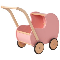 Van Dijk Toys Poussette de poupée Retro Rosè sans cœur