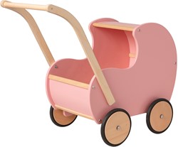 Van Dijk Toys Poussette de poupée Retro Rosè sans cœur