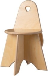 Van Dijk Toys houten kinderstoel Apollo Peuter - Naturel (Kinderopvang kwaliteit)