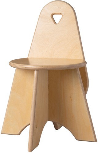 Van Dijk Toys houten kinderstoel Apollo Peuter - Naturel (Kinderopvang kwaliteit)