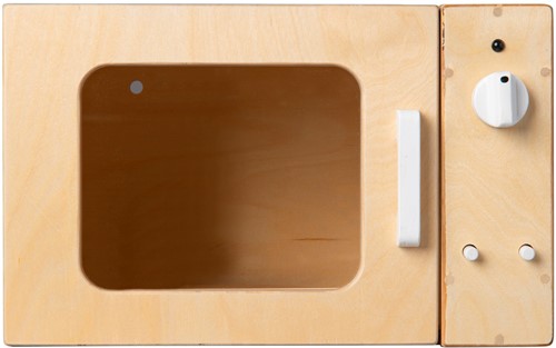 Van Dijk Toys jouet en bois micro-ondes - Naturel avec blanc (Qualité de garde d'enfants)