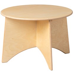 Van Dijk Toys houten Ronde tafel Apollo voor Peuters - Ø60cm hoogte 40cm - Naturel (kinderopvang kwaliteit)