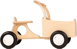 Pertina houten kinder loop bakfiets met bakje, vanaf 1 jaar - Naturel