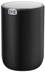 EKO poubelle de table plastique 1,5 litre noir avec couvercle inox
