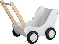 Van Dijk Poppenwagen wit  (flatpacked) (Kinderopvang kwaliteit)