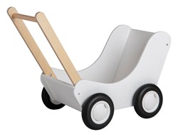 Van Dijk Poppenwagen wit  (flatpacked) (Kinderopvang kwaliteit)