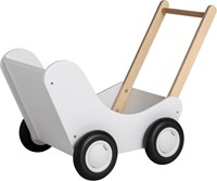 Van Dijk Poppenwagen wit  (flatpacked) (Kinderopvang kwaliteit)-2