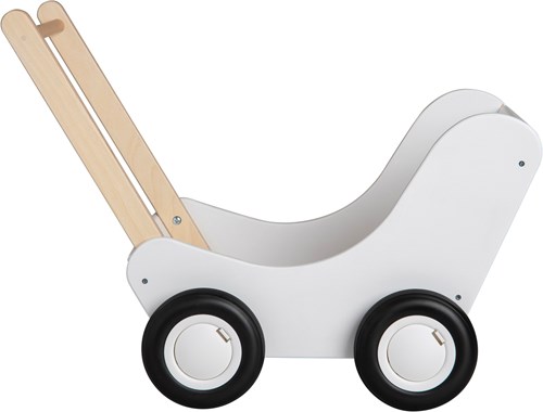 Van Dijk Poppenwagen wit  (flatpacked) (Kinderopvang kwaliteit)-3