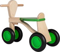 Van Dijk Toys vélo d'équilibre en bois de bouleau à partir de 1 an - Vert (Qualité de la garde d'enfants)-2