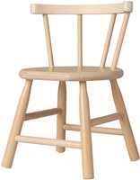 Van Dijk Toys houten kinderstoel gebogen leuning - Naturel (Kinderopvang kwaliteit)-3