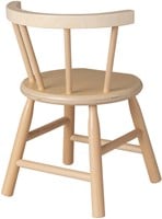 Van Dijk Toys houten kinderstoel gebogen leuning - Naturel (Kinderopvang kwaliteit)-2