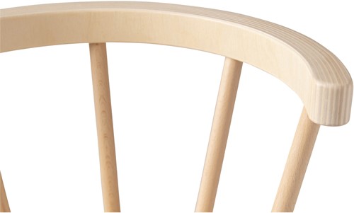 Van Dijk Toys stoel gebogen leuning - Naturel