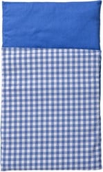 Van Dijk Toys Dekbedje - Blauw wit geruit