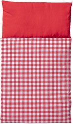 Van Dijk Toys Couette - Rouge et blanc à carreaux