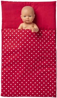 Van Dijk Toys Couette - Rouge avec des pois blancs-3