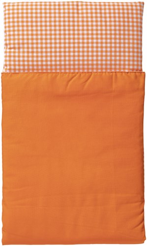 Van Dijk Toys Couette - Orange et blanc à carreaux-2