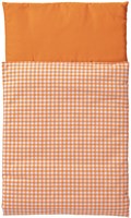 Van Dijk Toys Couette - Orange et blanc à carreaux