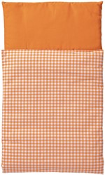 Van Dijk Toys Couette - Orange et blanc à carreaux
