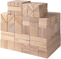 Van Dijk Toys Haagse blokken set 156 delig - Naturel