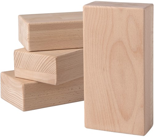 Van Dijk Toys Haagse blokkenset 156 delig - Naturel