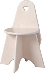Van Dijk Toys houten kinderstoel Peuter Apollo - white wash (Kinderopvang kwaliteit)