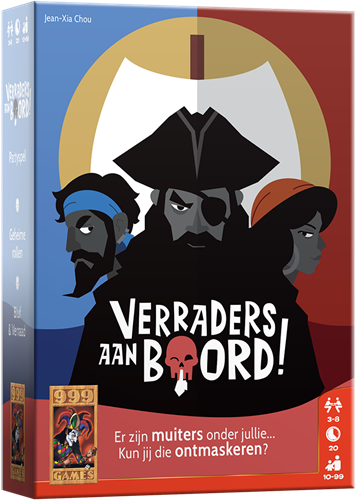 999 Games jeu de cartes Verraders aan Boord! party game pour 3 à 8 joueurs