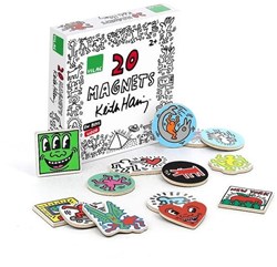 Vilac magnets Keith Haring - 20 magnets en bois d'art pour enfants