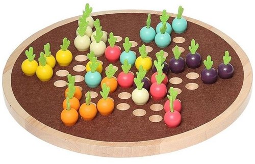 Vilac Jeu de dames chinoises en bois édition potager